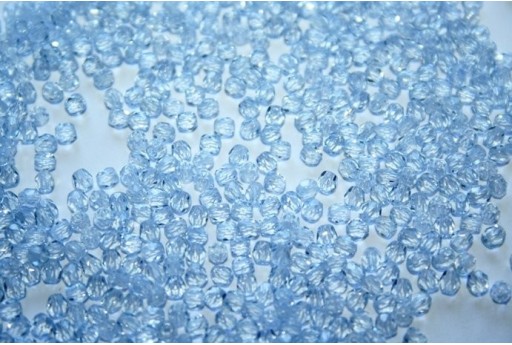 60 Perline Mezzi Cristalli 3mm Crystal Col.00030