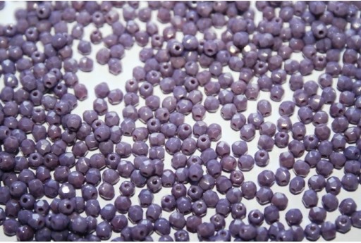 Perline Mezzi Cristalli Opaque Purple 3mm - 60pz