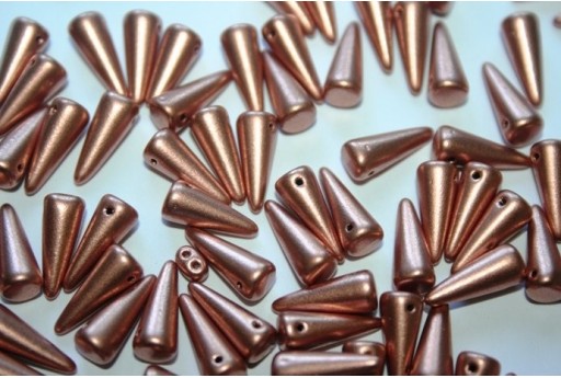 Perline Spikes 5x13mm, 20pz., Matte Metallic Copper Col.K0177JT