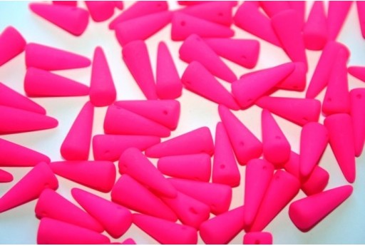 Perline Spikes 5x13mm, 20pz., Neon-Pink Col.25123AL