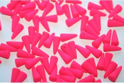 Perline Spikes 4x10mm, 30pz., Neon-Pink Col.25123AL