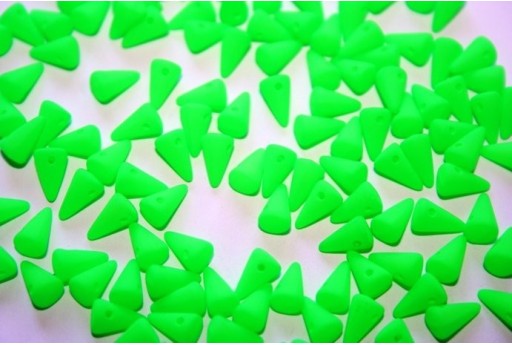 Perline Spikes 5x8mm, 30pz., Neon-Green Col.25124AL