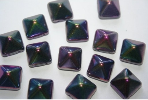 Perline Pyramid 12X12mm, 5Pz., Magic Purple Col.95500