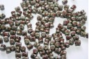 Perline Pellet 4x6mm, 50Pz., Opaque Red Dark Travertin Col.86805