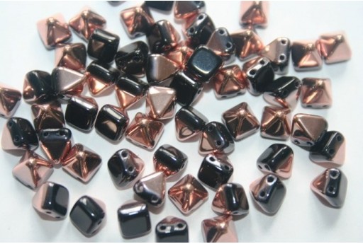 20 Perline Pyramid 6x6mm Lila Vega Luster Col.15726