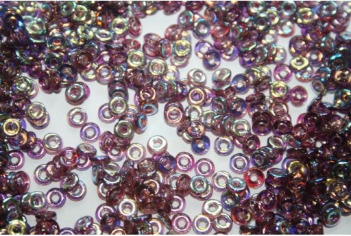 Perline O Bead 1x3,8mm, 5gr, Amethyst AB Col.20060