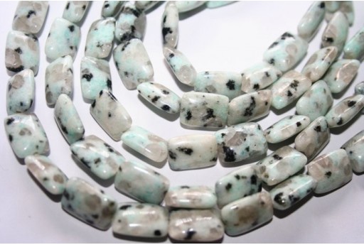 Pietre Jasper Lotus Rettangolo 14x10mm - 4pz