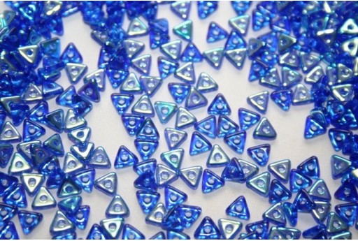 Perline Tri-Bead 4mm, 5gr., Sapphire AB Col.28701