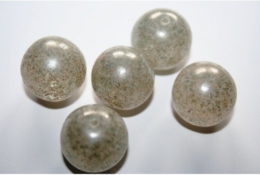 2 Perline Vetro Sfera 21mm Luster VE69D