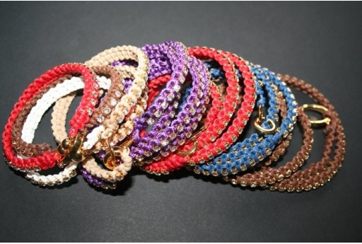 Catena Strass Crystal/Argento SS16 4mm - 50cm 2