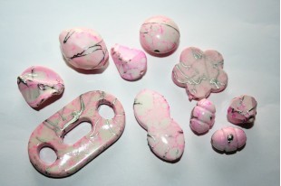 Acrylic Beads Pink