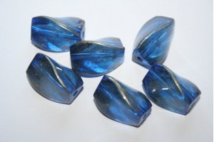 Acrylic Beads Blue