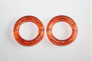 Acrylic Beads Orange