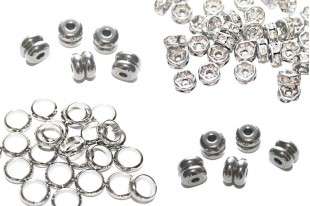 Stainless Steel Rondelle Beads