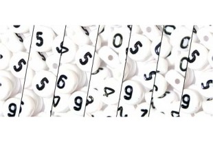 Acrylic Numbers Beads