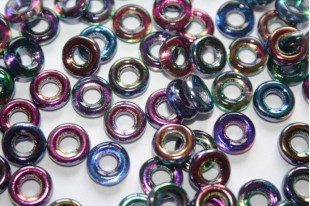 Glass Ring Beads 9mm