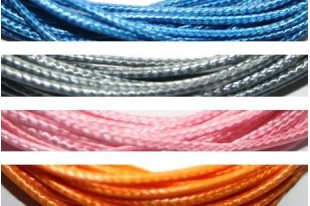 30 Bracciali In Cordino Poliestere Cerato – 2 Colori – Regolabili Con Nodo Scorrevole – Per Gioielli Fai Da Te