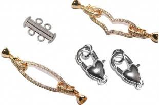 Rhodium Plated Copper Clasps